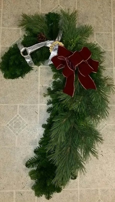 Christmas Horse Wreath