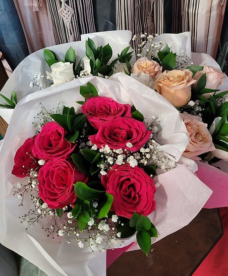 1/2 Dz Roses Wrapped