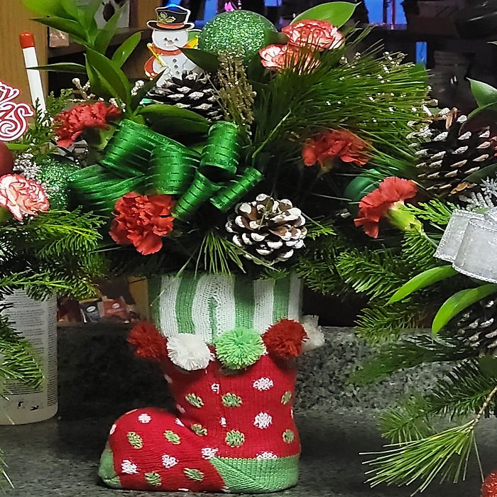 Christmas Blooming Stocking